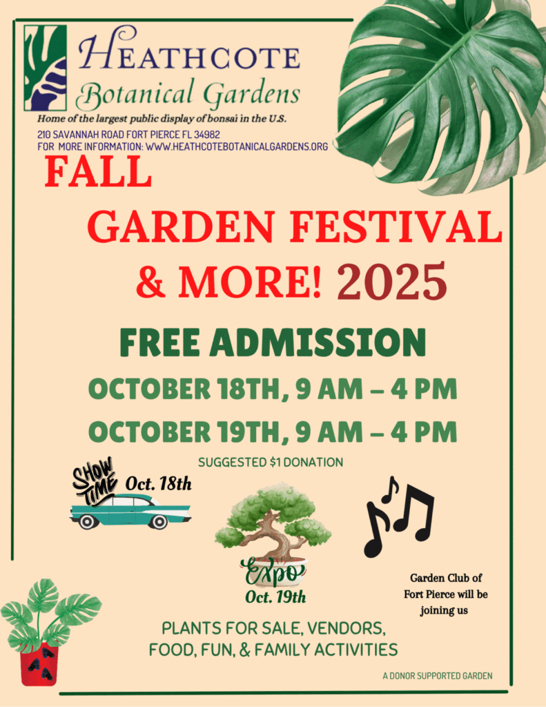 Heathcote Fall Garden Festival - 2025 flyer